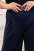 Picture of CURVY GIRL  NAVY BLUE TROUSERS WITH BELT